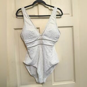 White Lace One-Piece Swimsuit from Sea Level